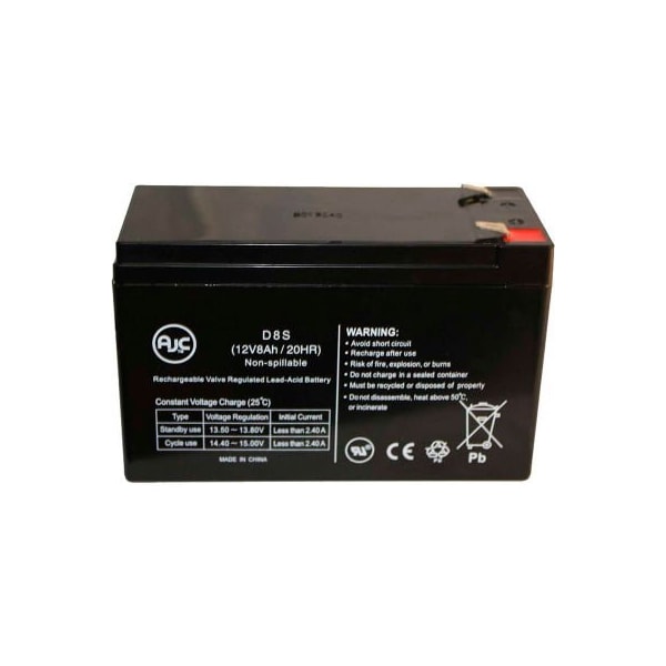 Battery Clerk UPS Battery, UPS, 12V DC, 8 Ah, Cabling, F2 Terminal OPTI-ENHANCED RBAT-12 - main